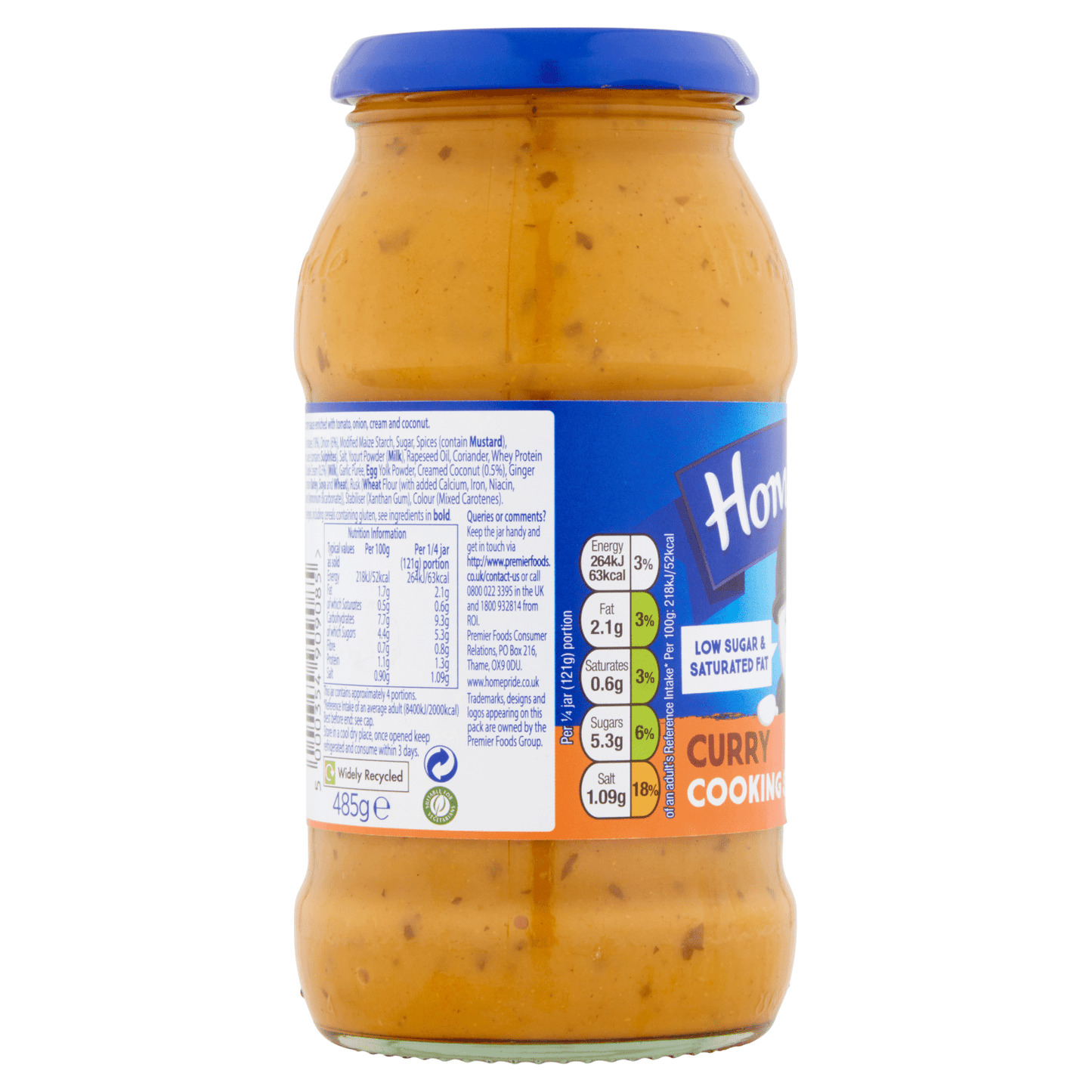 Homepride Curry Cooking Sauce 485g - UK Food & Drink - 5000354909085