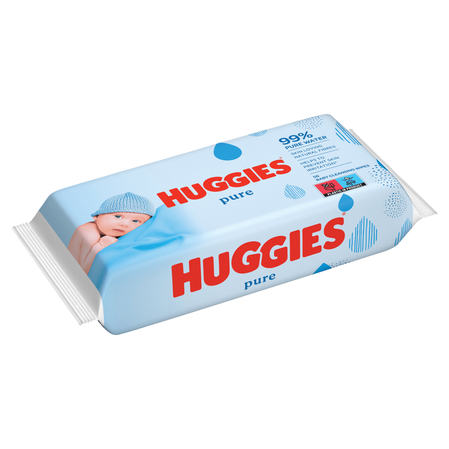 Huggies¬® Pure Baby Wipes - 1 Pack of 56 Wipes - UK Food & Drink - 5029053550039