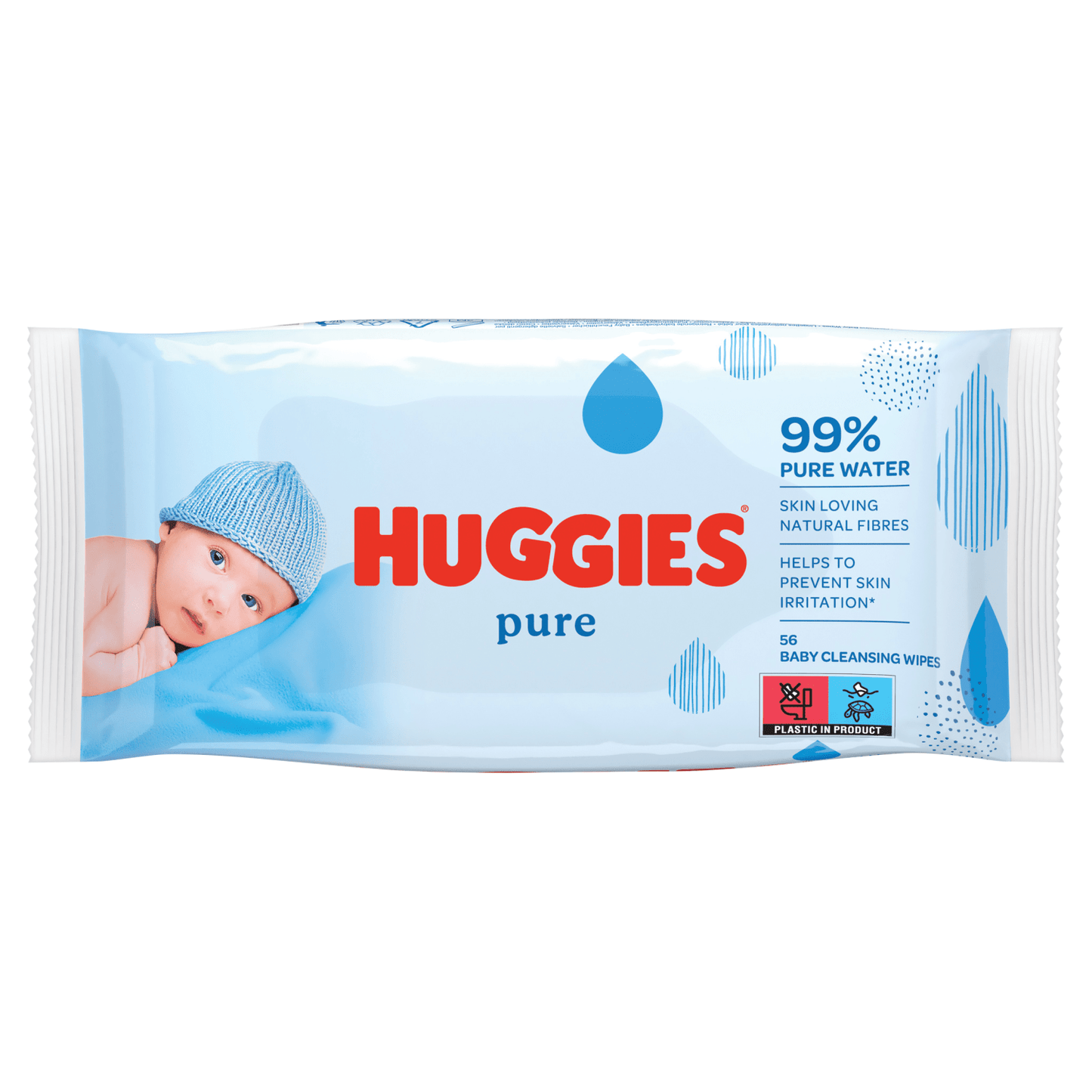 Huggies¬® Pure Baby Wipes - 1 Pack of 56 Wipes - UK Food & Drink - 5029053550039