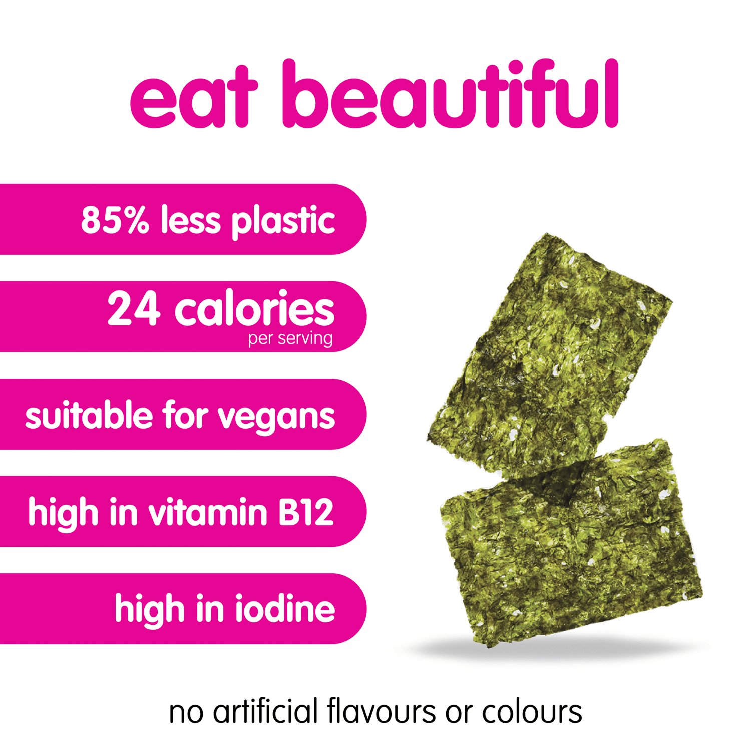 Itsu Crispy Seaweed Thins Sea Salt 4 x 5g (20g) - UK Food & Drink - 5060960661371