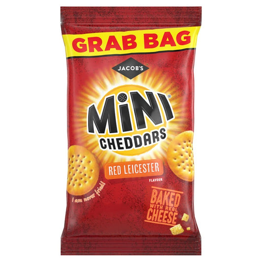Jacob's Mini Cheddars Red Leicester Flavour 45g - UK Food & Drink - 5000168031026