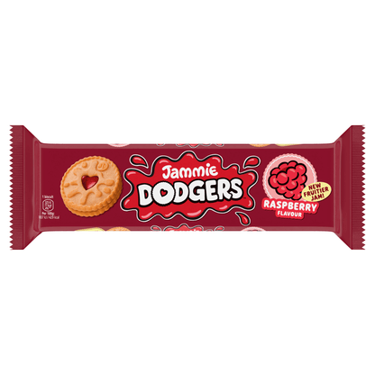 Jammie Dodgers Raspberry Flavour 140g - UK Food & Drink - 72417143700