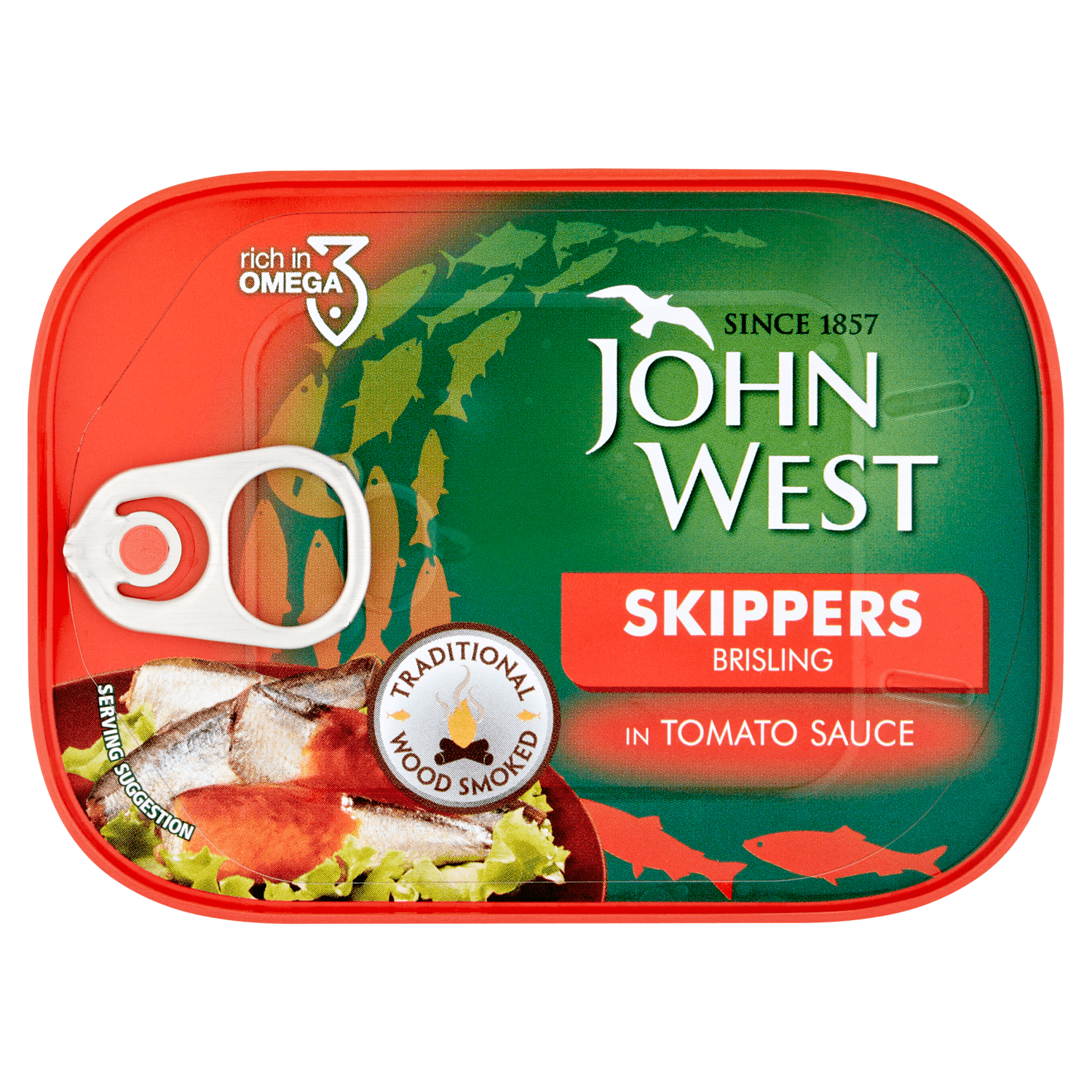 John West Skippers Brisling in Tomato Sauce 106g - UK Food & Drink - 5000171001276
