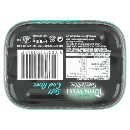 John West Specialities Soft Cod Roes 100g - UK Food & Drink - 5000171010421