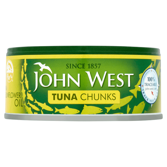 John West Tuna Chunks in Sunflower Oil 145g - UK Food & Drink - 5000171057815
