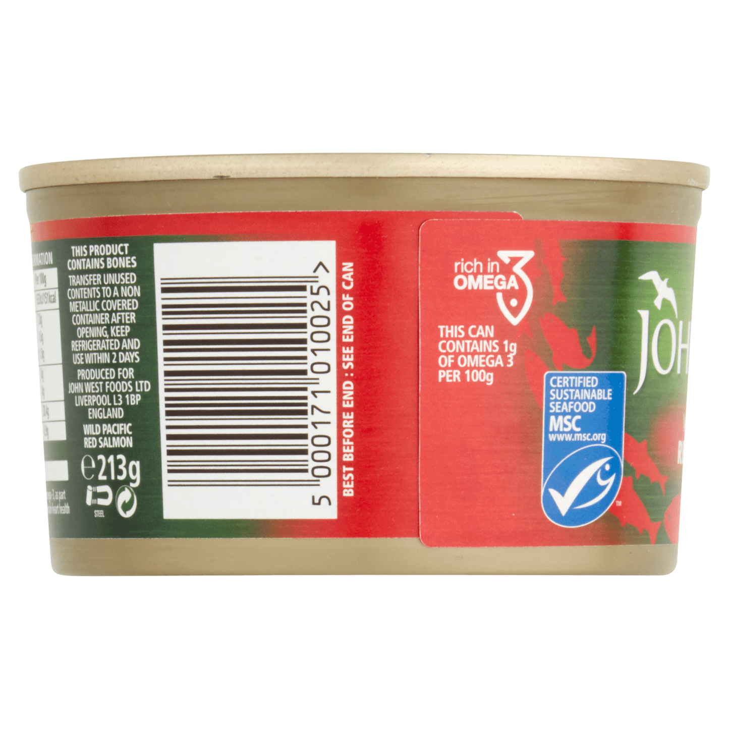 John West Wild Pacific Red Salmon 213g - UK Food & Drink - 5000171010025