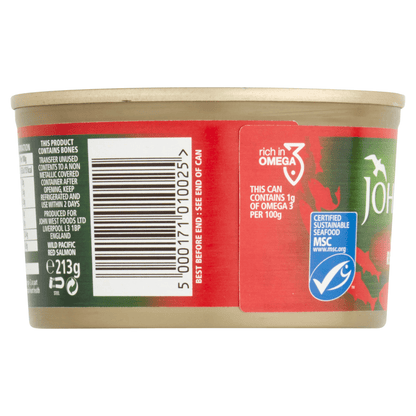 John West Wild Pacific Red Salmon 213g - UK Food & Drink - 5000171010025