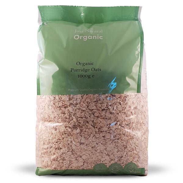 Just Natural Organic Porridge Oats 1000g - UK Food & Drink - 5060338033496