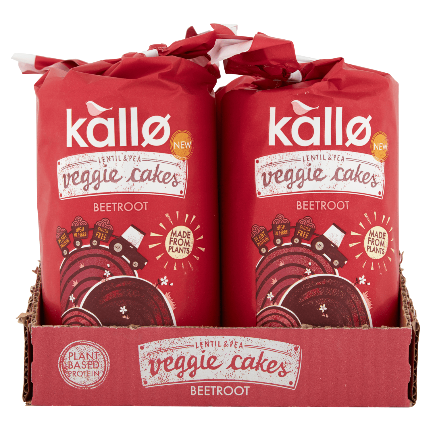 Kallo Beetroot & Balsamic Veggie Cakes 122g - UK Food & Drink - 5013665115373