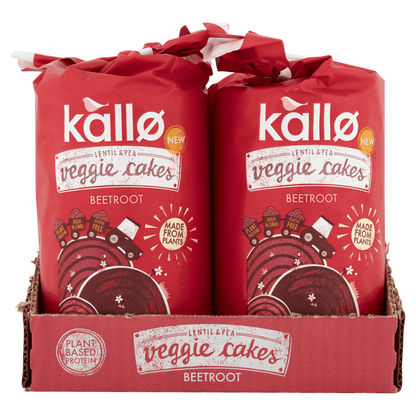 Kallo Beetroot & Balsamic Veggie Cakes 122g - UK Food & Drink - 5013665115373