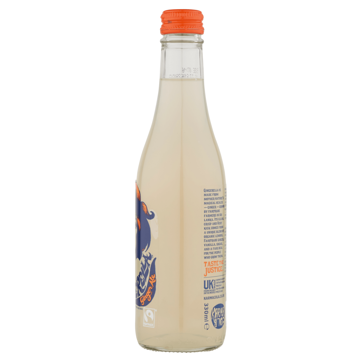 Karma Drinks Fairtrade Organic Gingerella Ginger Ale 300ml - UK Food & Drink - 9421902090035