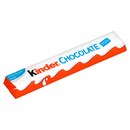 Kinder Chocolate Single Medium Bar 21g - UK Food & Drink - 80050094