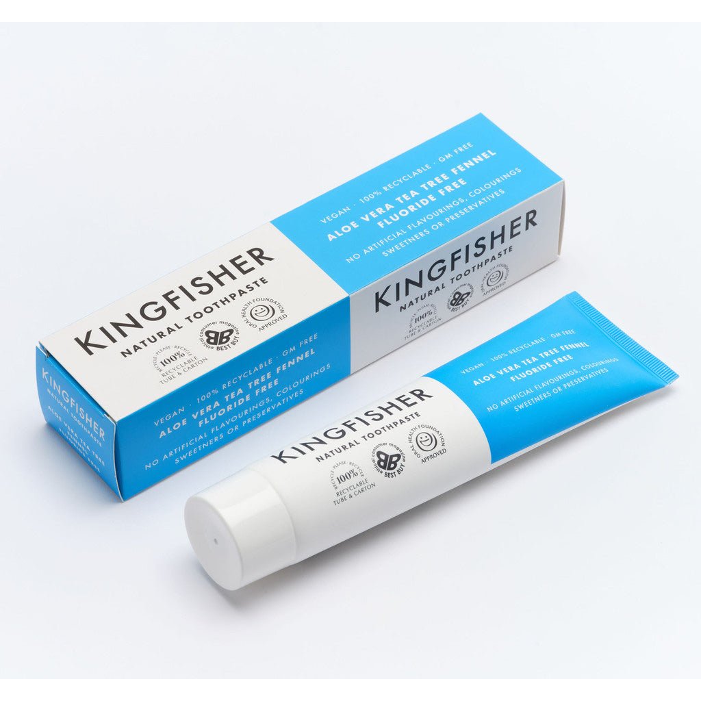 Kingfisher Aloe Vera TeaTree Mint Fennel Toothpaste - UK Food & Drink - 5016912212894
