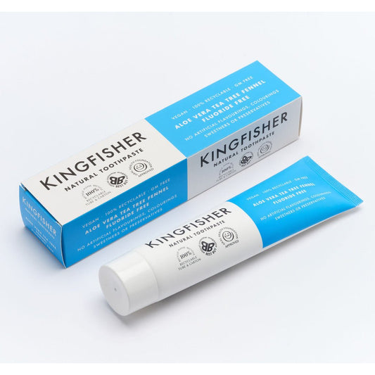 Kingfisher Aloe Vera TeaTree Mint Fennel Toothpaste - UK Food & Drink - 5016912212894