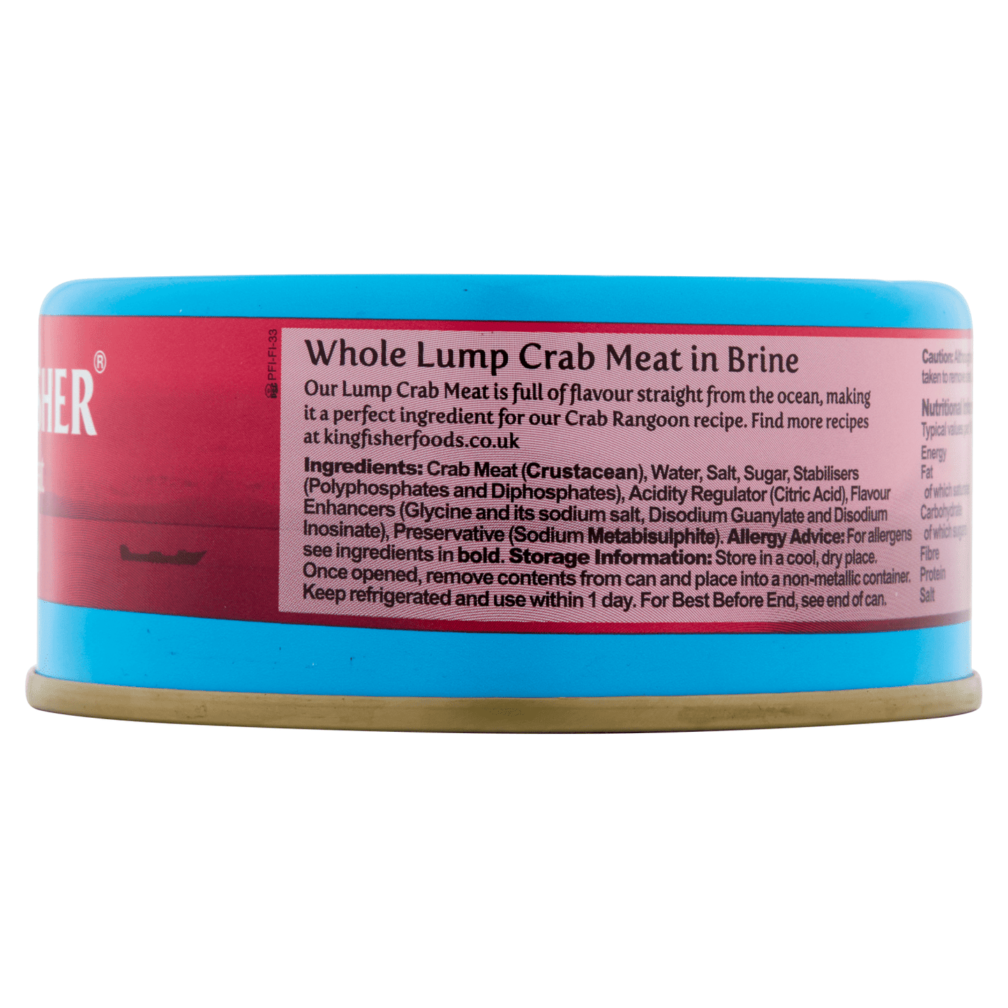 Kingfisher Crab Meat Lump 145g - UK Food & Drink - 5011826158108