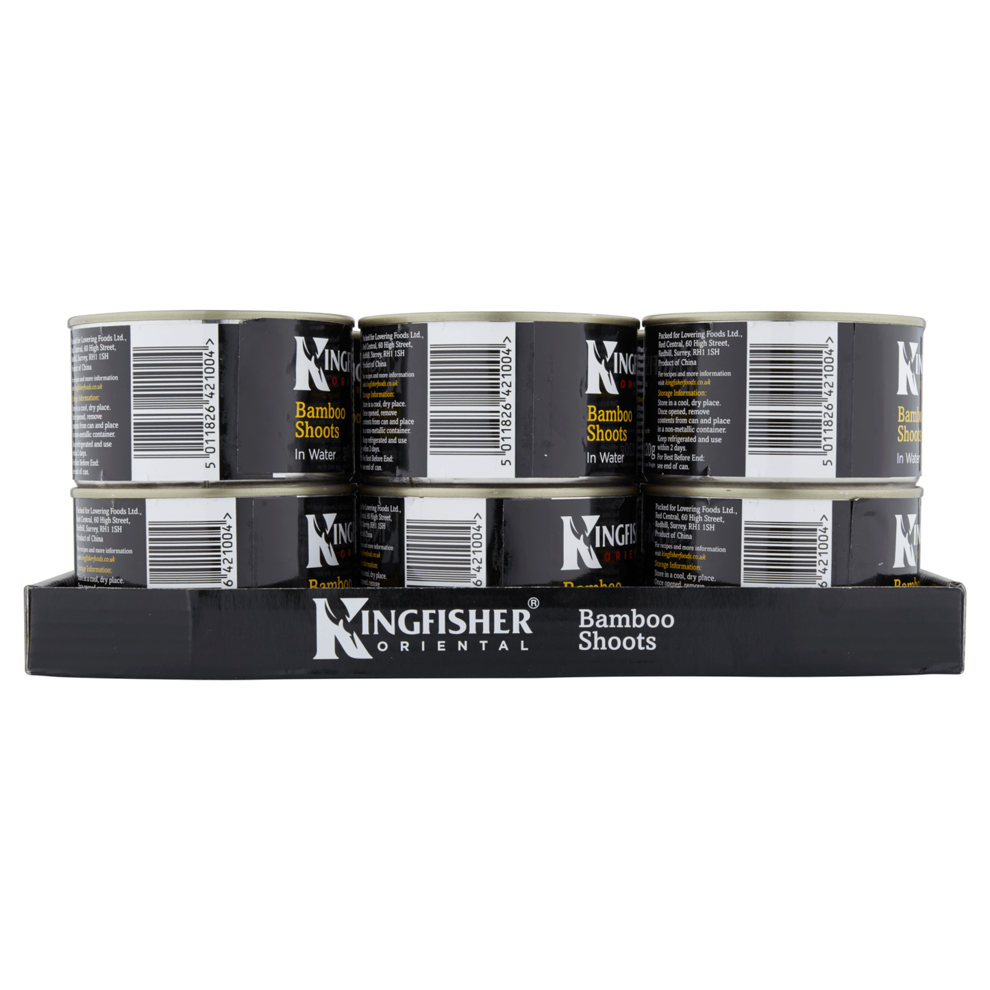 Kingfisher Oriental Sliced Bamboo Shoots in Water 225g - UK Food & Drink - 5011826421004