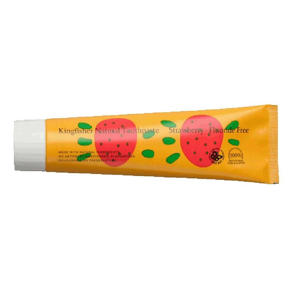 Kingfisher Strawberry Toothpaste fluoride - free - UK Food & Drink - 5016911311208