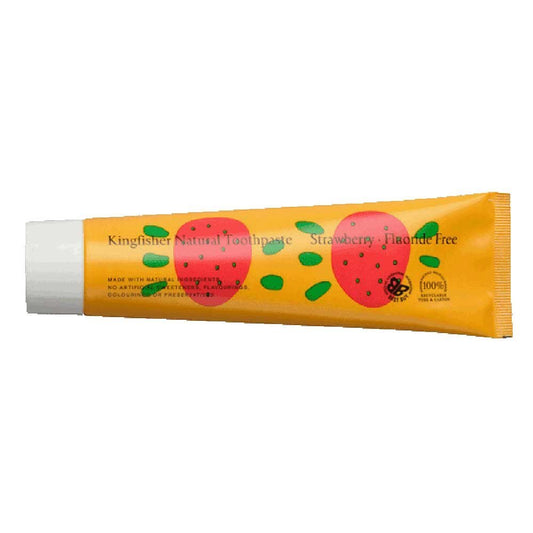 Kingfisher Strawberry Toothpaste fluoride - free - UK Food & Drink - 5016911311208