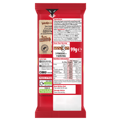 Kit Kat Salted Caramel Sharing Block Pm £1.50 99g - UK Food & Drink - 3800020441732