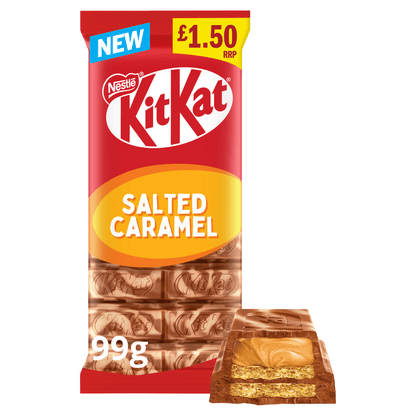 Kit Kat Salted Caramel Sharing Block Pm £1.50 99g - UK Food & Drink - 3800020441732