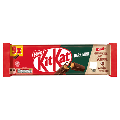 KitKat 2 Finger Dark Mint 9 x 20.7g (186.3g) - UK Food & Drink - 7613036099363