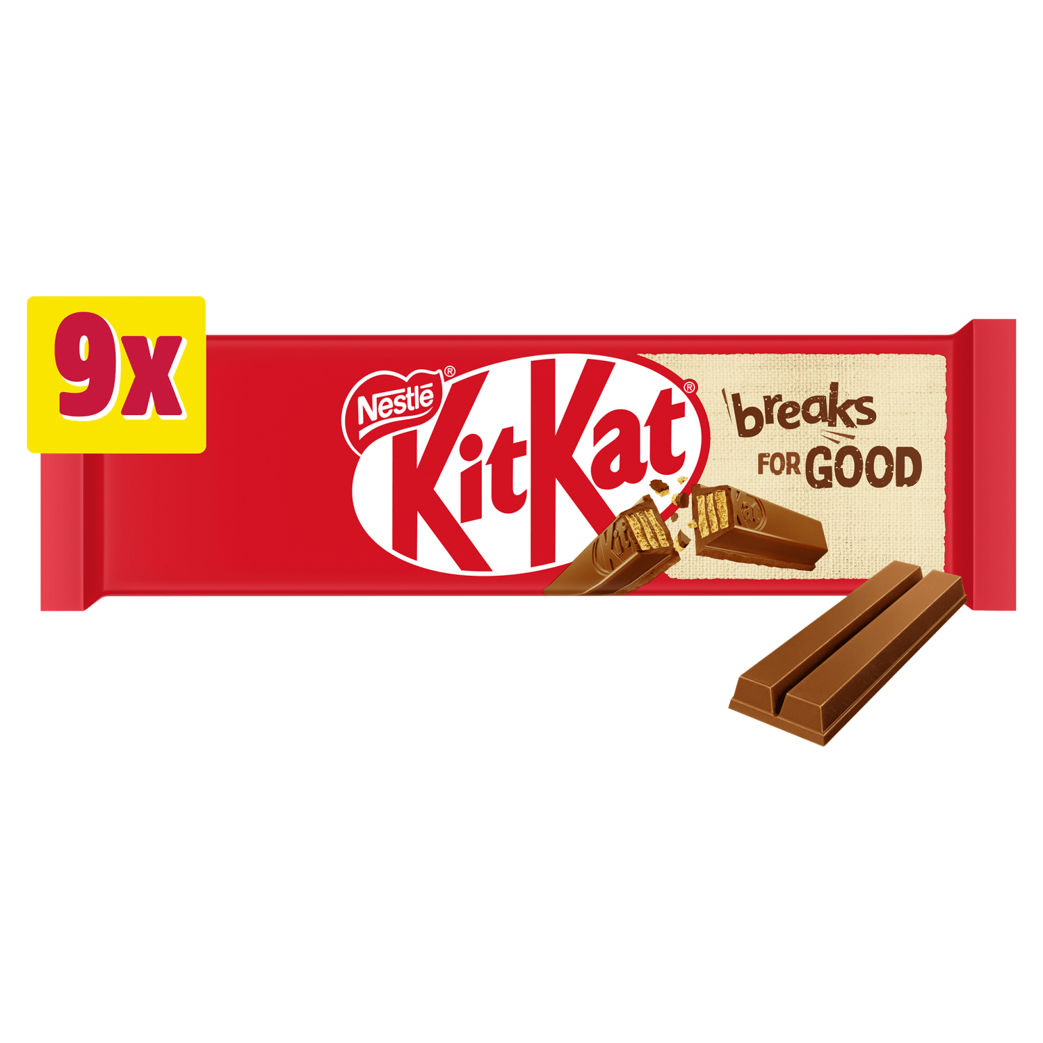 KitKat 2 Finger Original 9 x 20.7g (186.3g) - UK Food & Drink - 7613036099400