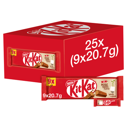 KitKat 2 Finger Original 9 x 20.7g (186.3g) - UK Food & Drink - 7613036099400