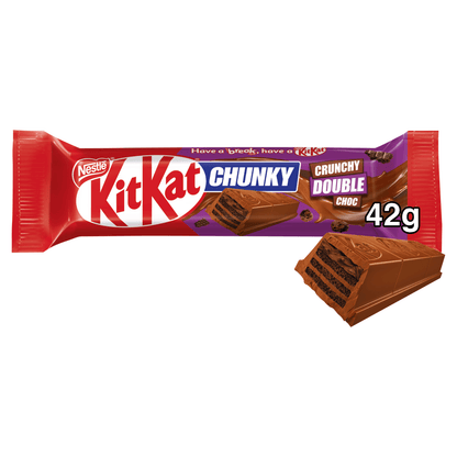 KitKat Chunky Crunchy Double Choc 42g - UK Food & Drink - 3800020492529