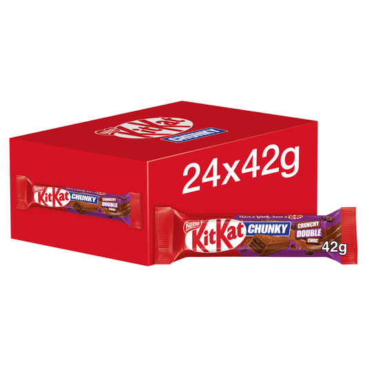 KitKat Chunky Crunchy Double Choc 42g - UK Food & Drink - 3800020492529