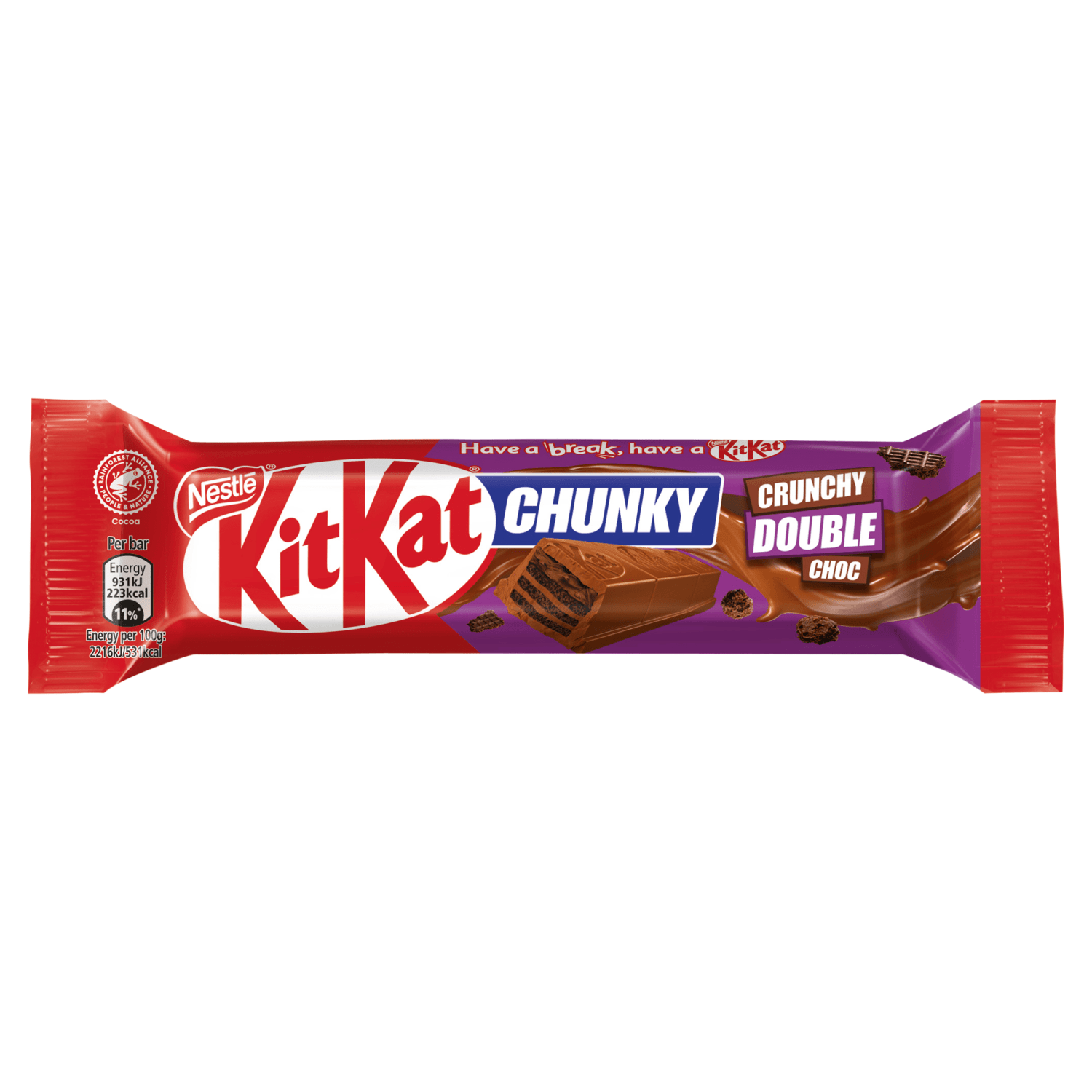 KitKat Chunky Crunchy Double Choc 42g - UK Food & Drink - 3800020492529