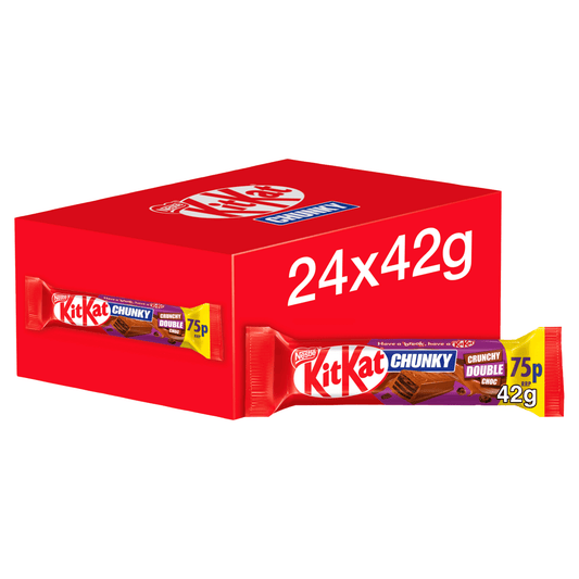 KitKat Chunky Crunchy Double Choc 42g - UK Food & Drink - 3800020492536