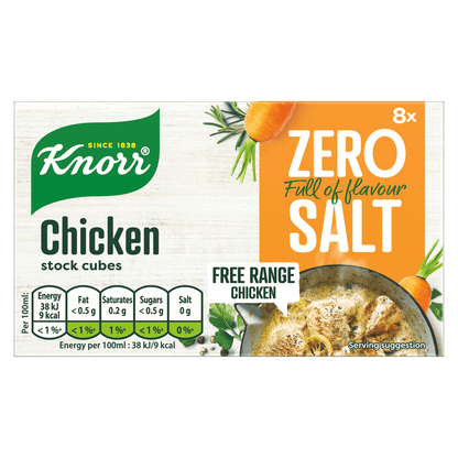 Knorr 8 Chicken Stock Cubes 72g - UK Food & Drink - 8710522941058