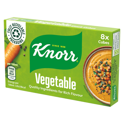 Knorr 8 Vegetable Stock Cube 80g - UK Food & Drink - 5000184161165