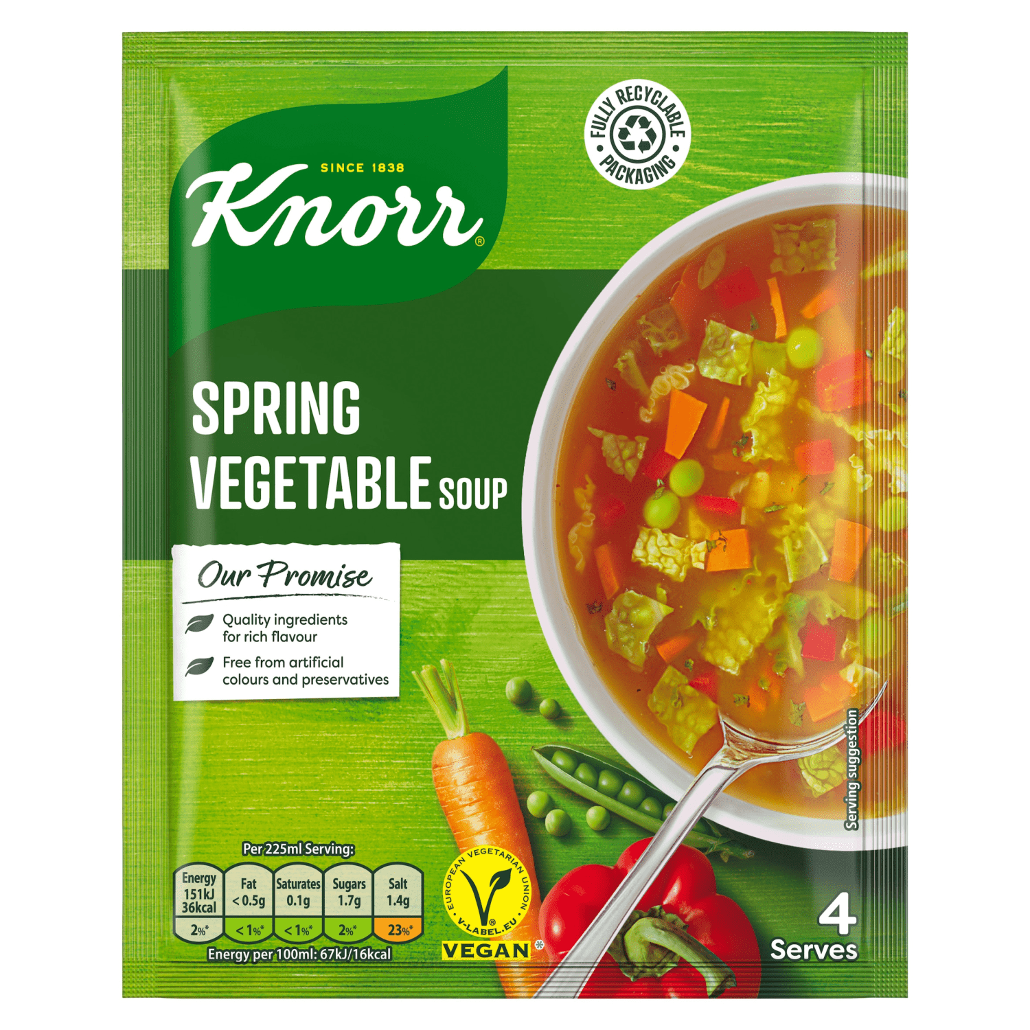 Knorr Dry Packet Soup Thick Vegetable 75 g - UK Food & Drink - 8712566247851