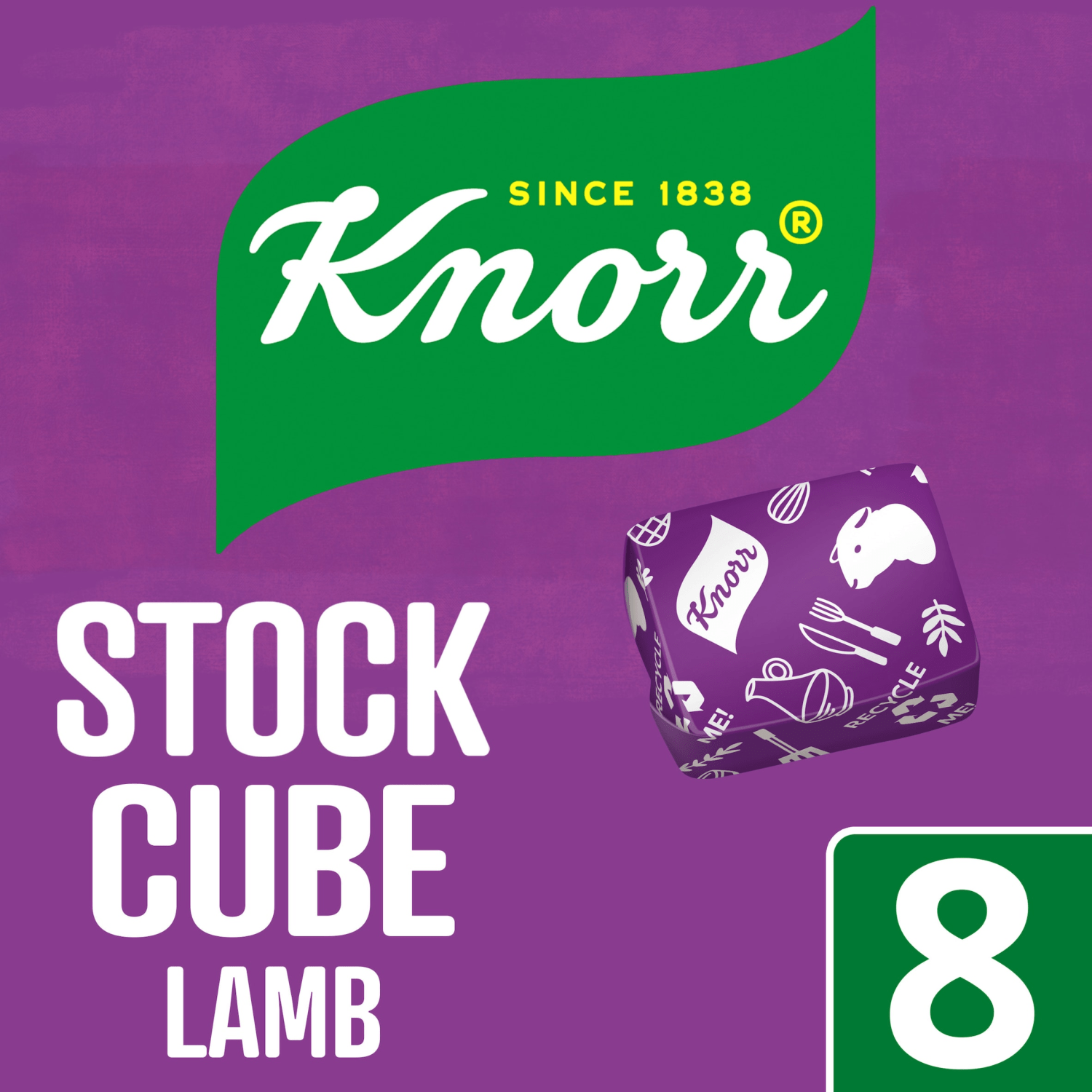 Knorr The Lamb Cube 8 Cubes 80g - UK Food & Drink - 5000184161189
