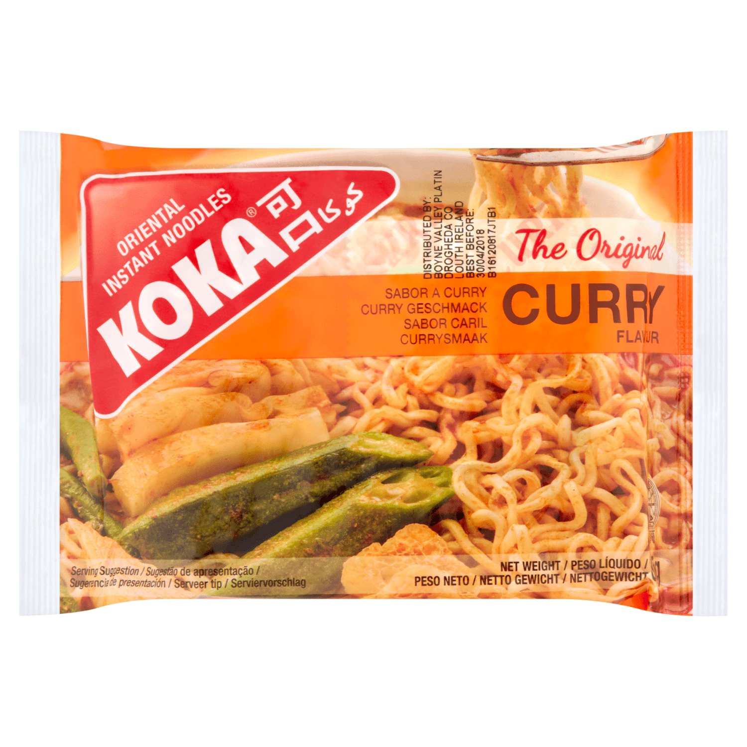 Koka The Original Curry Flavour Oriental Instant Noodles 85g - UK Food & Drink - 8888056603961