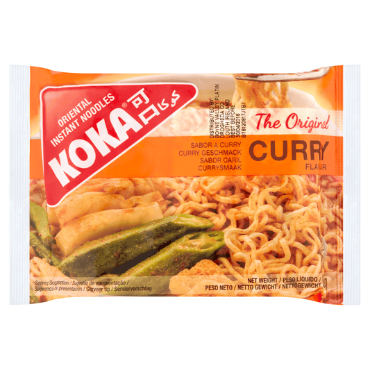 Koka The Original Curry Flavour Oriental Instant Noodles 85g - UK Food & Drink - 8888056603961
