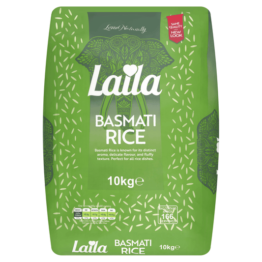 Laila Basmati Rice 10kg - UK Food & Drink - 5020580400200