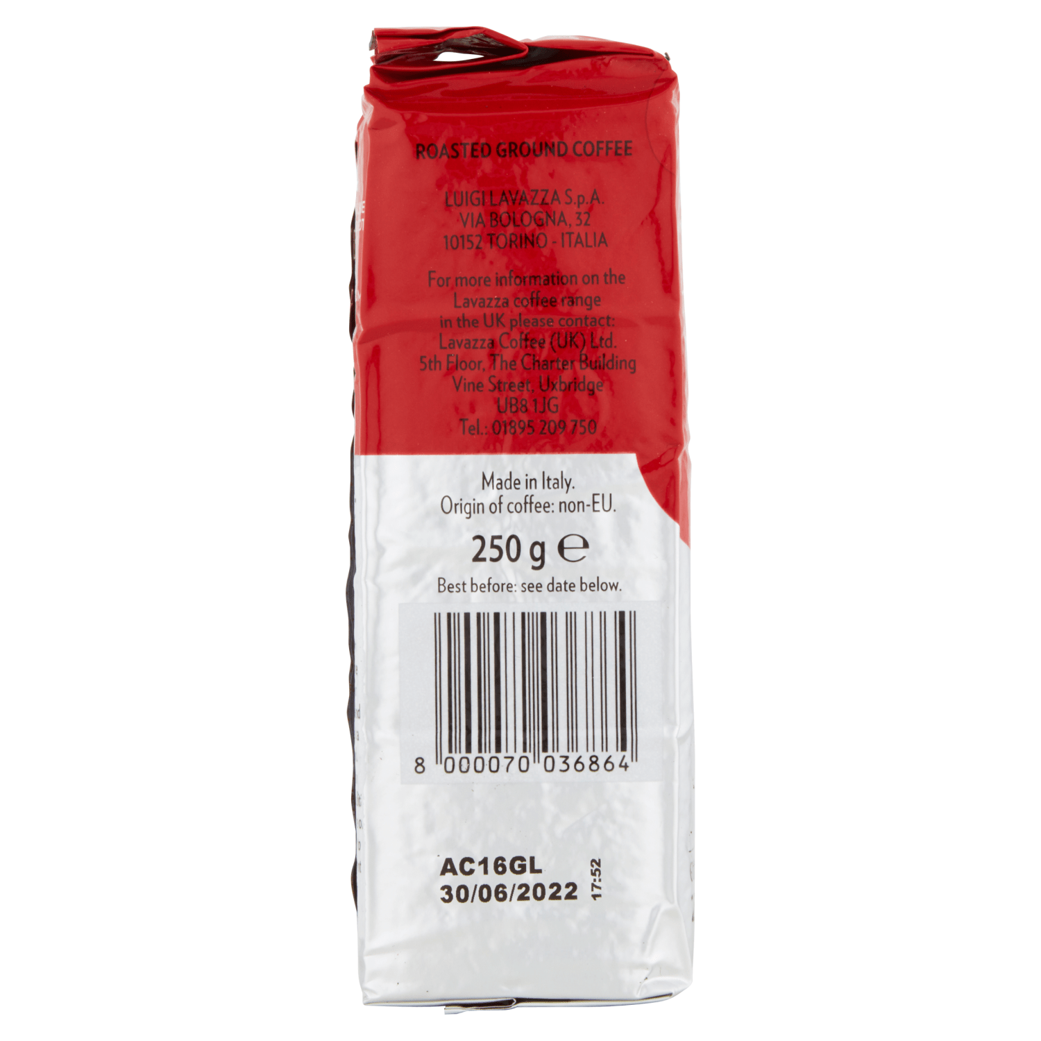 Lavazza Qualit√† Rossa Ground Coffee 250g - UK Food & Drink - 8000070036864