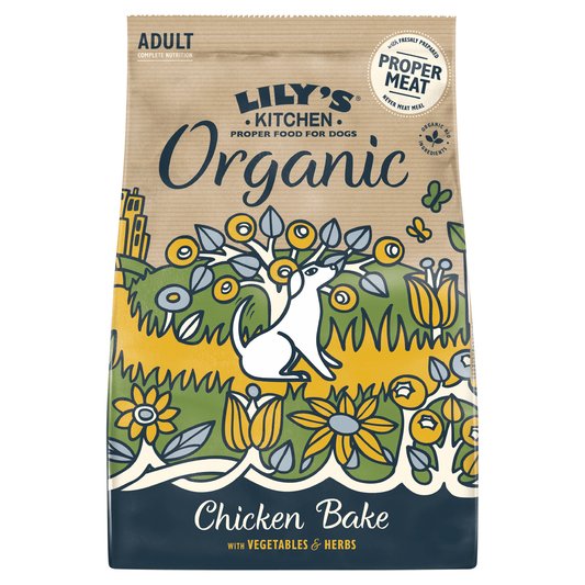 Lily's Kitchen Organic Chicken Bake Adult Complete Nutrition 1kg - UK Food & Drink - 5060184240079