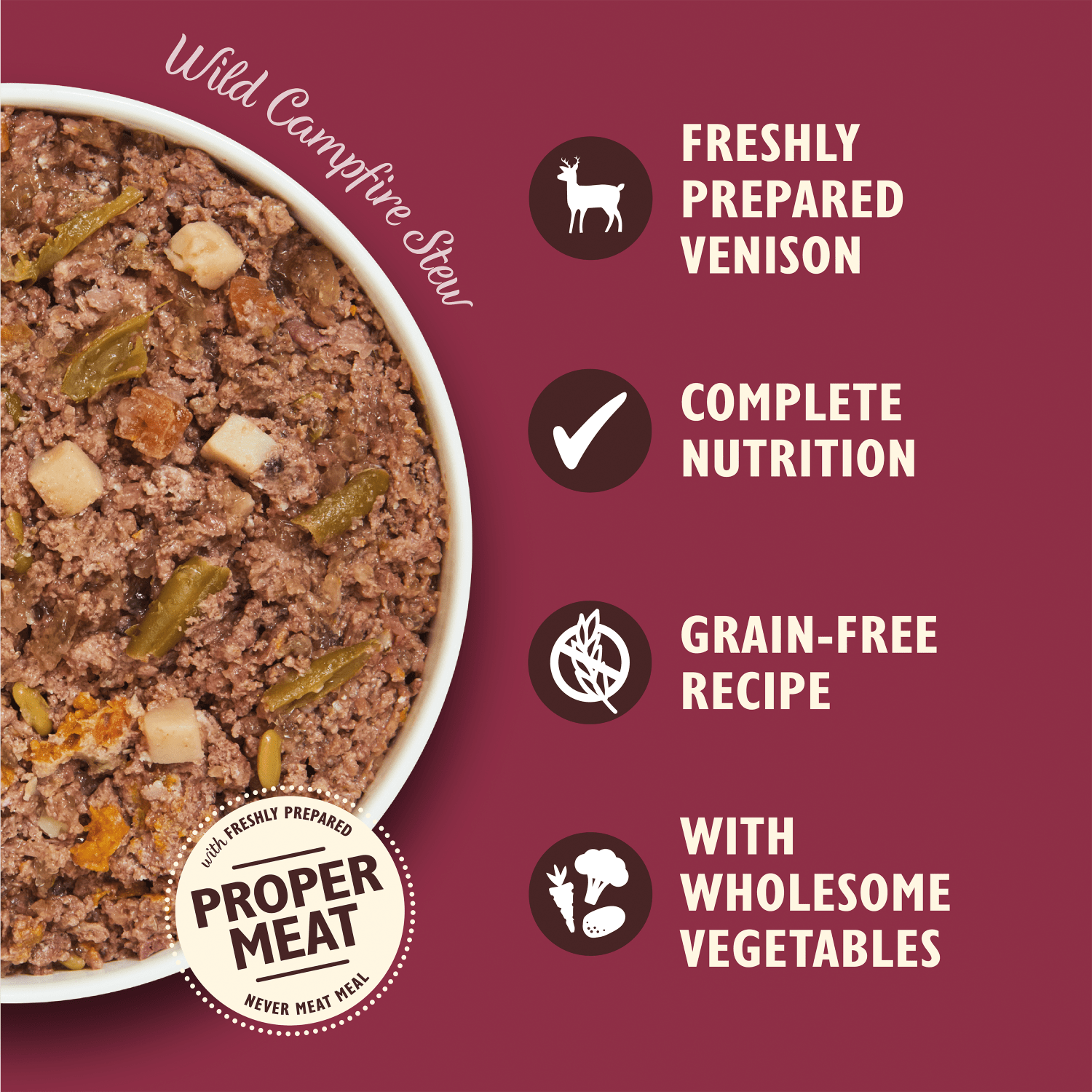 Lily's Kitchen Wild Campfire Stew with Venison, Pheasant Salmon 400g - UK Food & Drink - 5060184240468