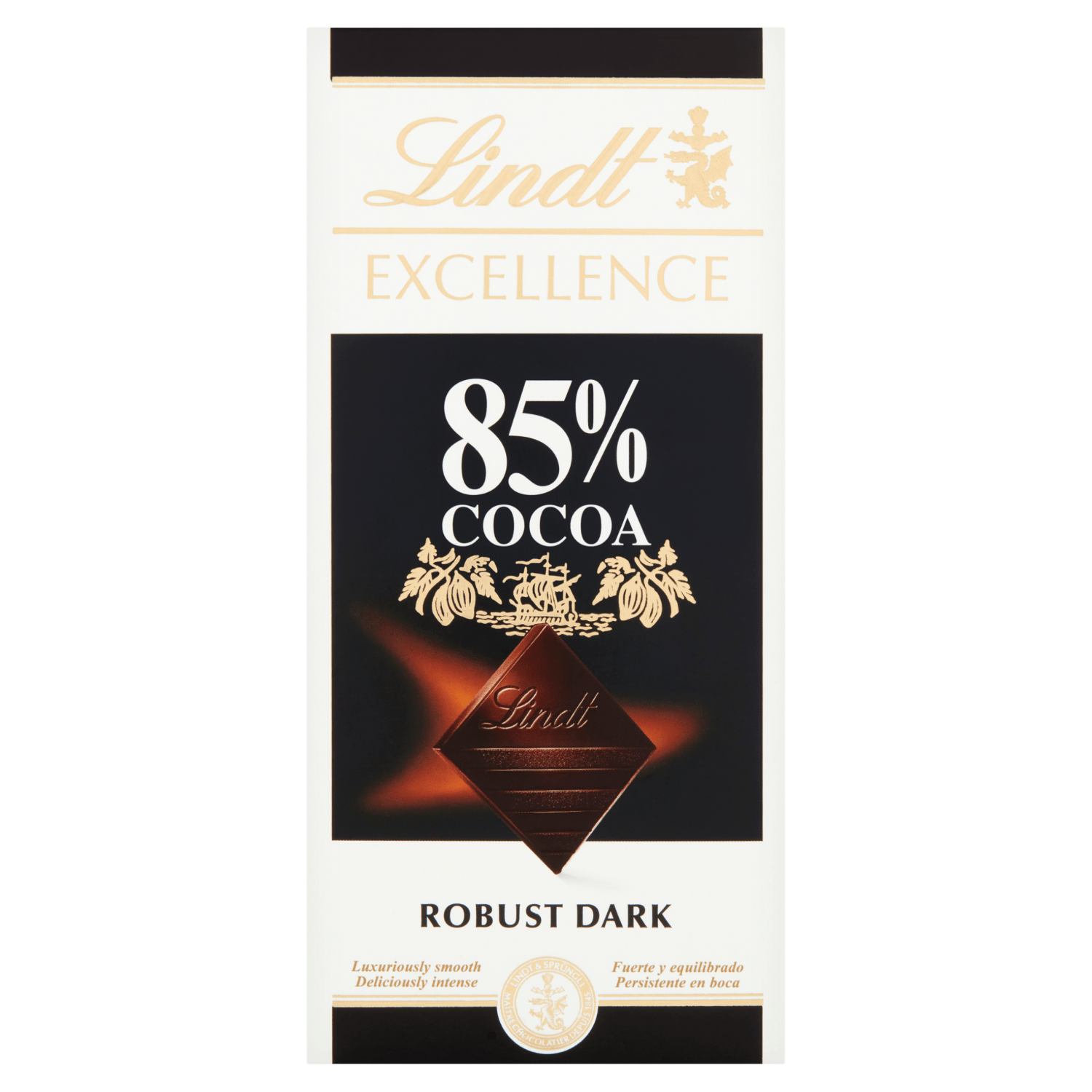 Lindt Excellence Dark 85% Cocoa Chocolate Bar 100g - UK Food & Drink - 3046920028363
