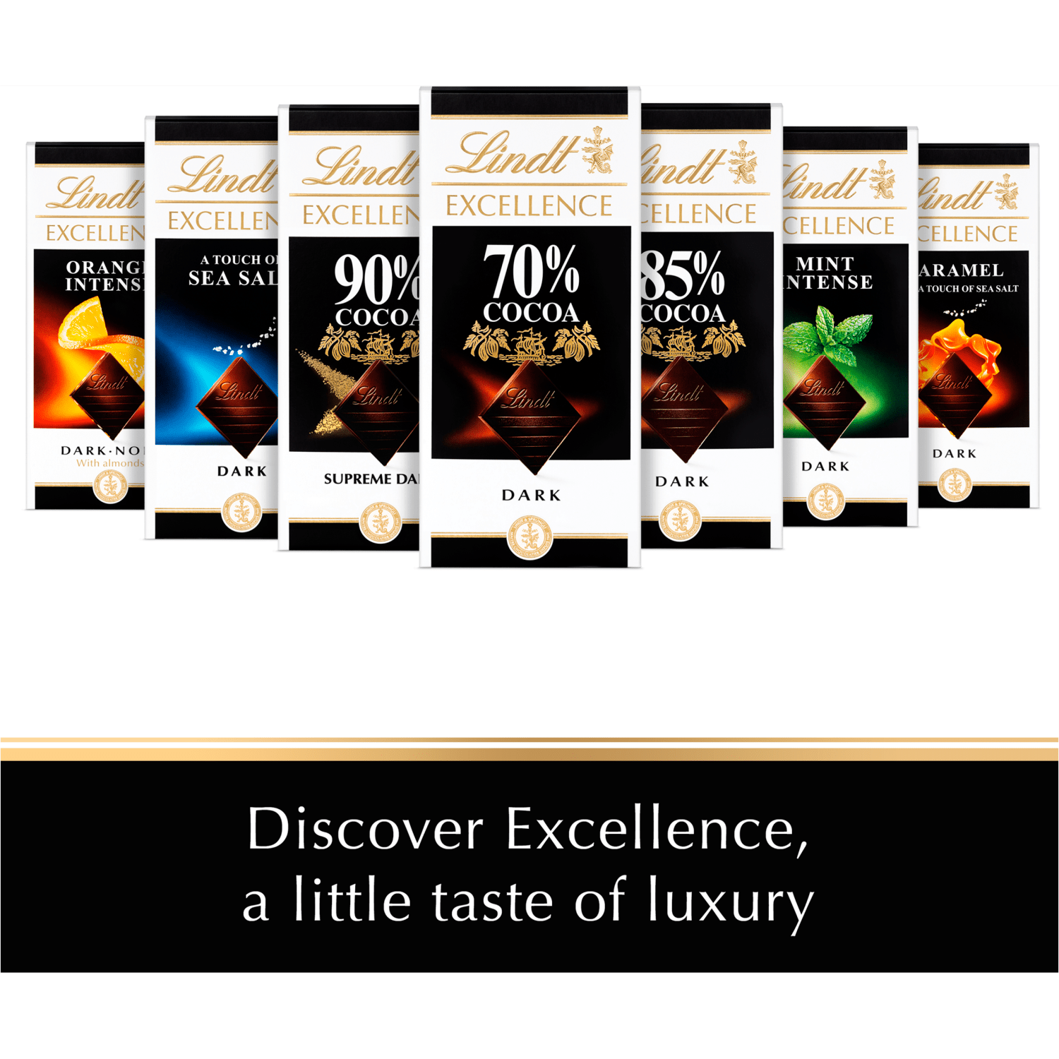 Lindt Excellence Dark Mint Chocolate Bar 100g _ - UK Food & Drink - 3046920028417