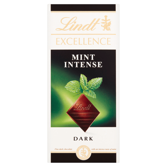 Lindt Excellence Dark Mint Chocolate Bar 100g _ - UK Food & Drink - 3046920028417