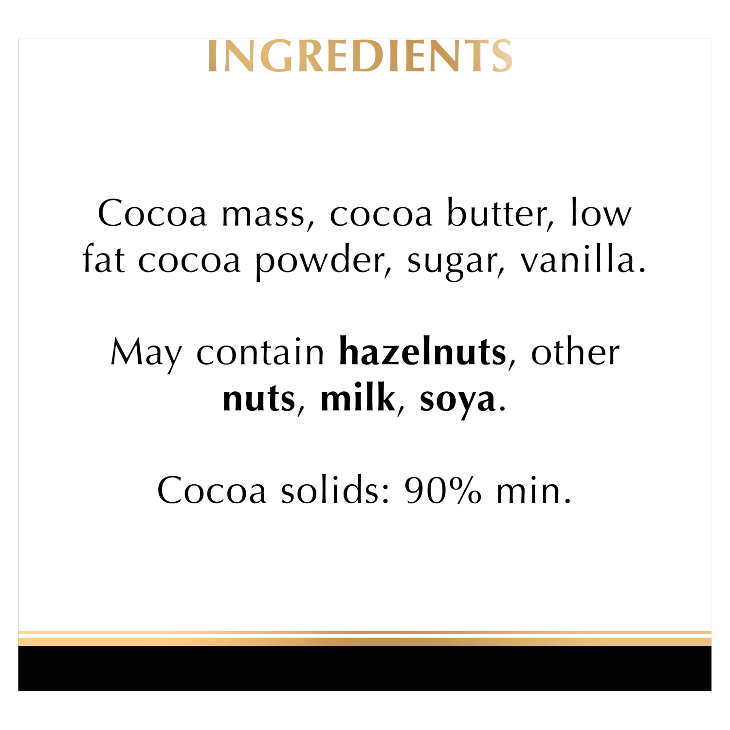 Lindt Excellence Intense Dark 90% Cocoa Chocolate Bar 100g - UK Food & Drink - 3046920029759