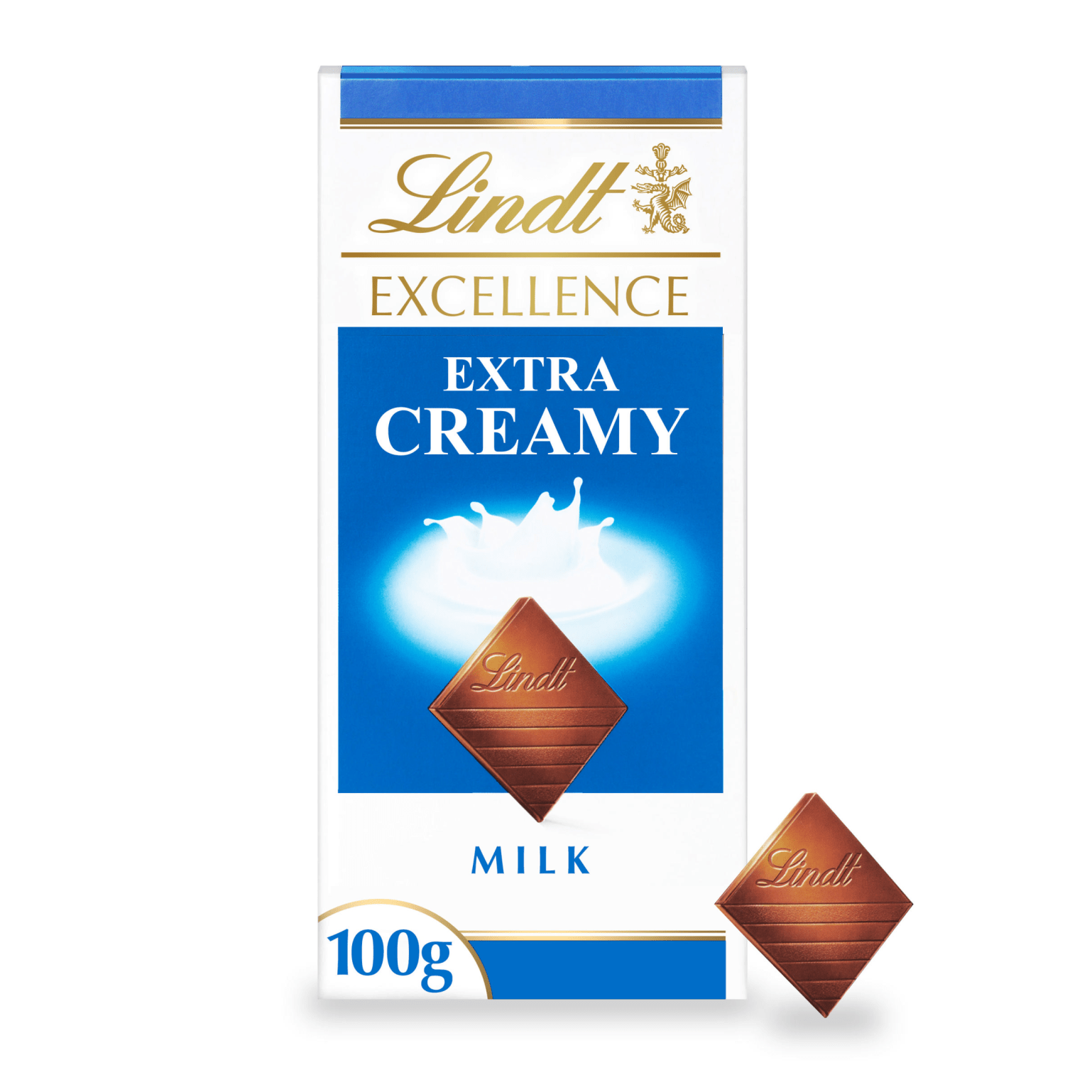 Lindt Excellence Milk Extra Creamy Chocolate Bar 100g - UK Food & Drink - 3046920011013