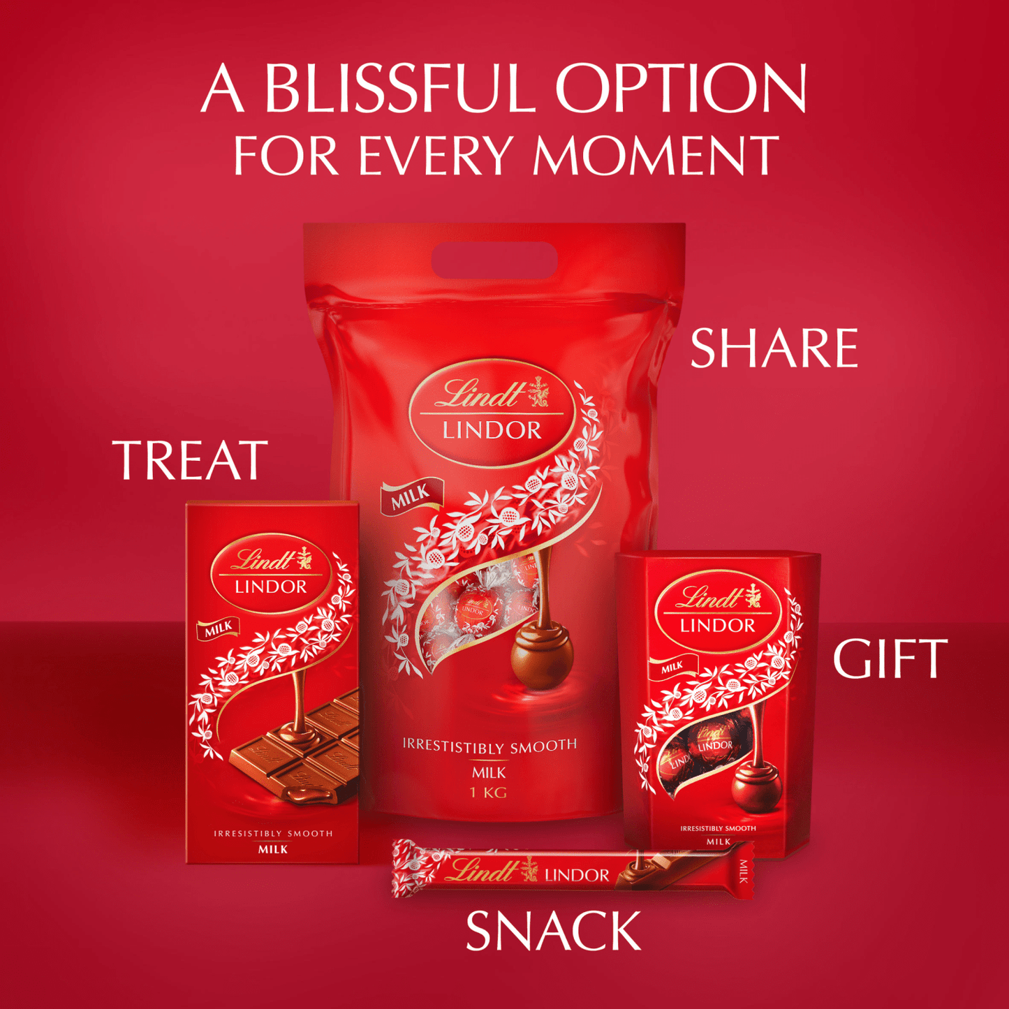 Lindt Lindor Milk Chocolate Bar 100g - UK Food & Drink - 3046920021005