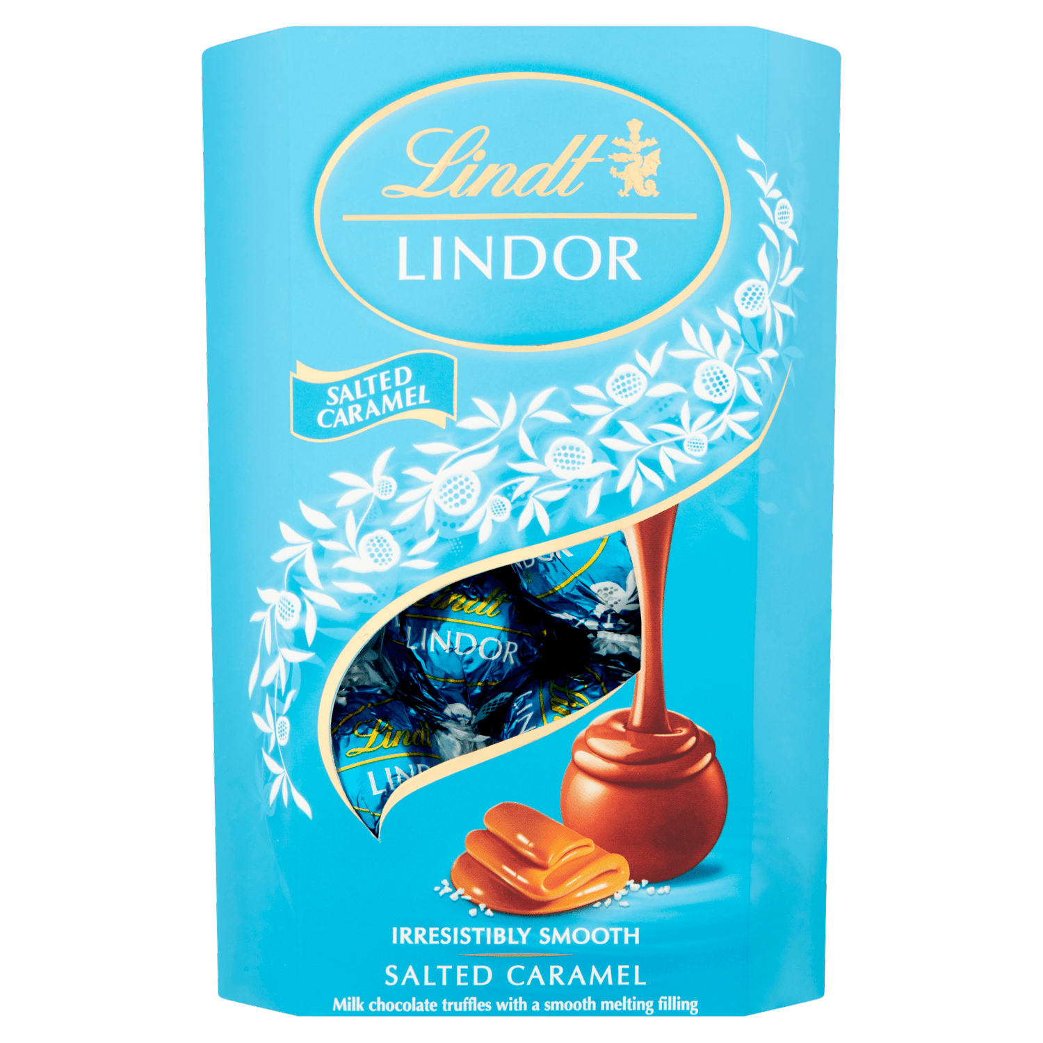 Lindt Lindor Salted Caramel Chocolate Truffles Box 200g - UK Food & Drink - 8003340098920
