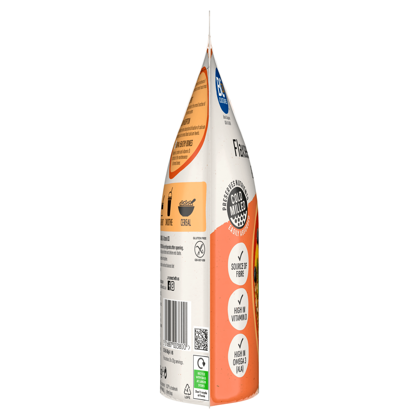 Linwoods Cold Milled Flaxseed, Bio Cultures & Vitamin D 360g - UK Food & Drink - 5016887003800