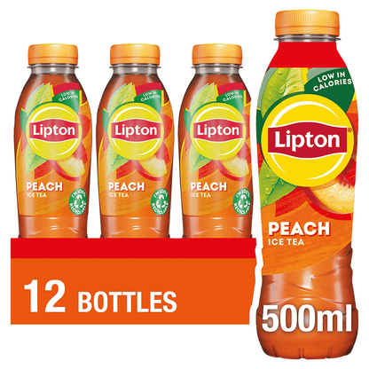 Lipton Peach Ice Tea 500ml - UK Food & Drink - 4062139015221